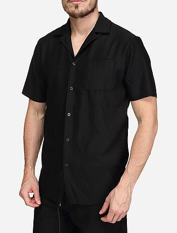 Conjunto de camisa y pantalón corto con textura - Frilivin