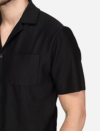 Conjunto de camisa y pantalón corto con textura - Frilivin