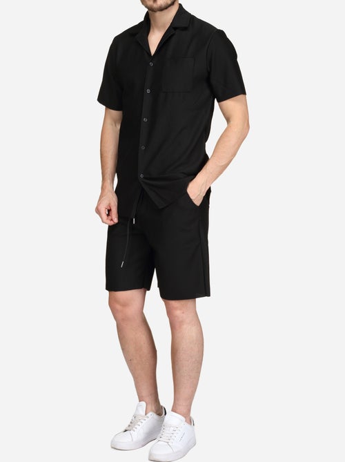 Conjunto de camisa y pantalón corto con textura - Frilivin - Kiabi Conjunto de camisa y pantalón corto con textura - Frilivin - Kiabi