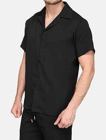 Conjunto de camisa y pantalón corto con textura - Frilivin
