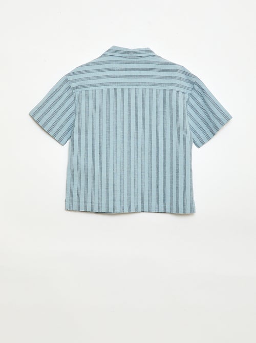 Conjunto de camisa y Pantalón corto de rayas - Kiabi