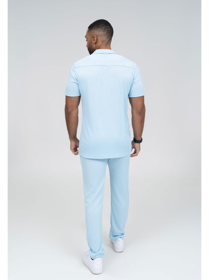 Conjunto de camisa y pantalón Kebello Azul cielo - Kiabi