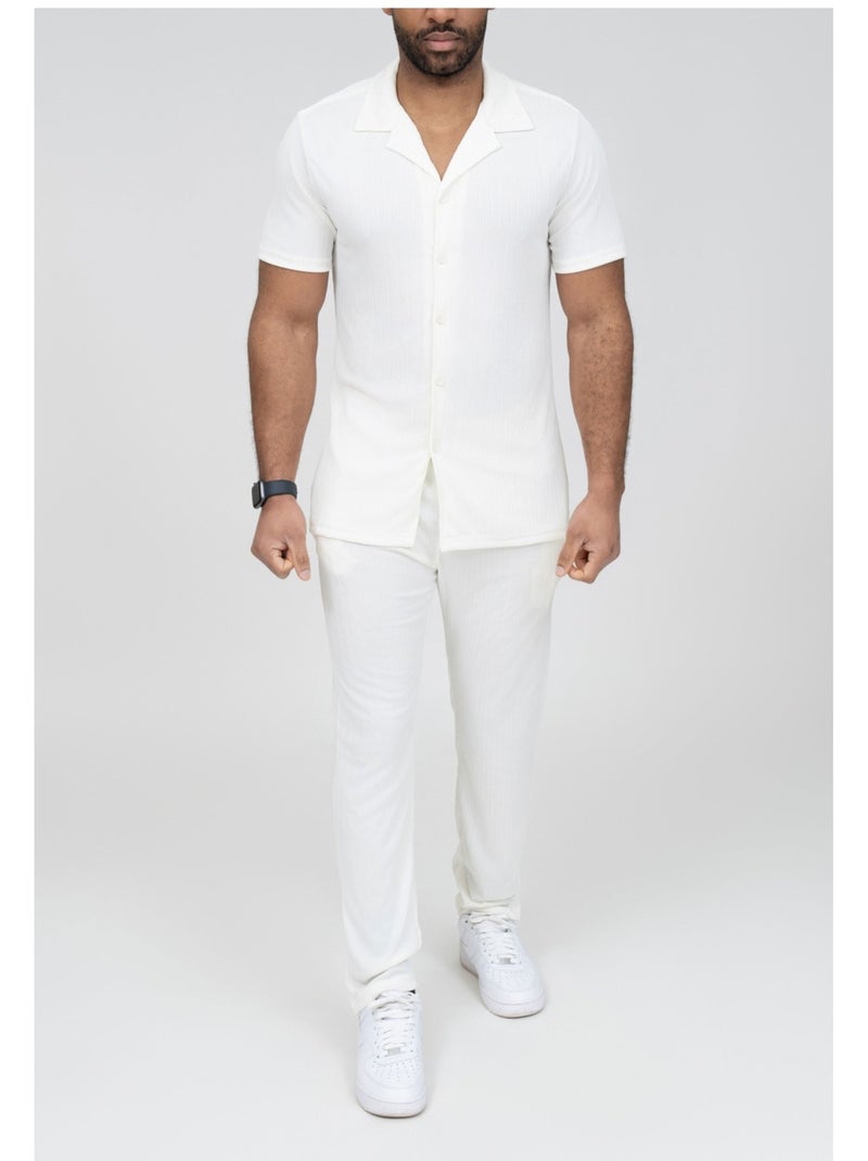 Conjunto de camisa y pantalón Kebello Blanco - Kiabi