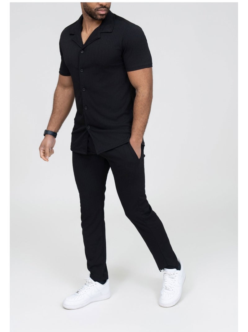 Conjunto de camisa y pantalón Kebello Negro Negro - Kiabi