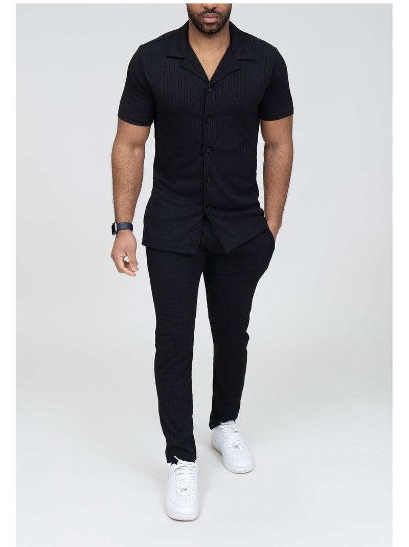 Conjunto de camisa y pantalón Kebello Negro Negro - Kiabi