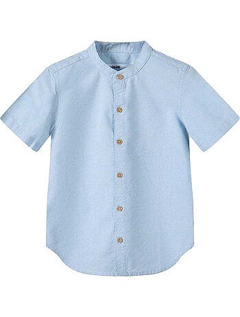 Conjunto de camisa y pantalones cortos diseño lisos niños - minoti
