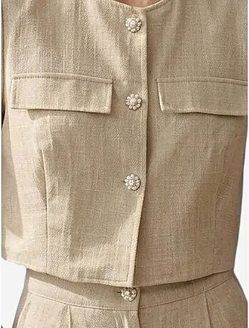 Conjunto de camisa y shorts de popelín de algodón my fashion