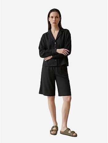 Conjunto de camisa y shorts de popelín de algodón my fashion