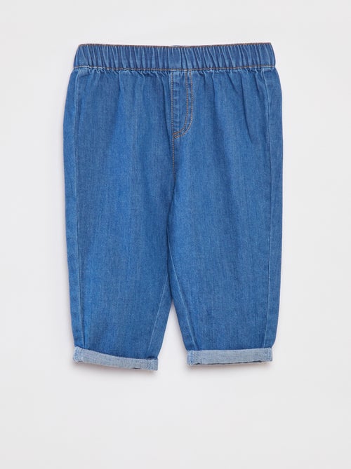 Conjunto de camiseta a rayas + pantalón vaquero - 2 piezas - Kiabi