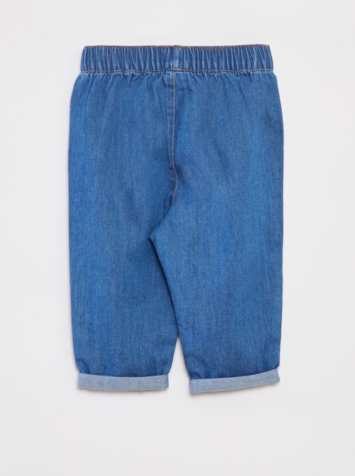 Conjunto de camiseta a rayas + pantalón vaquero - 2 piezas - Kiabi