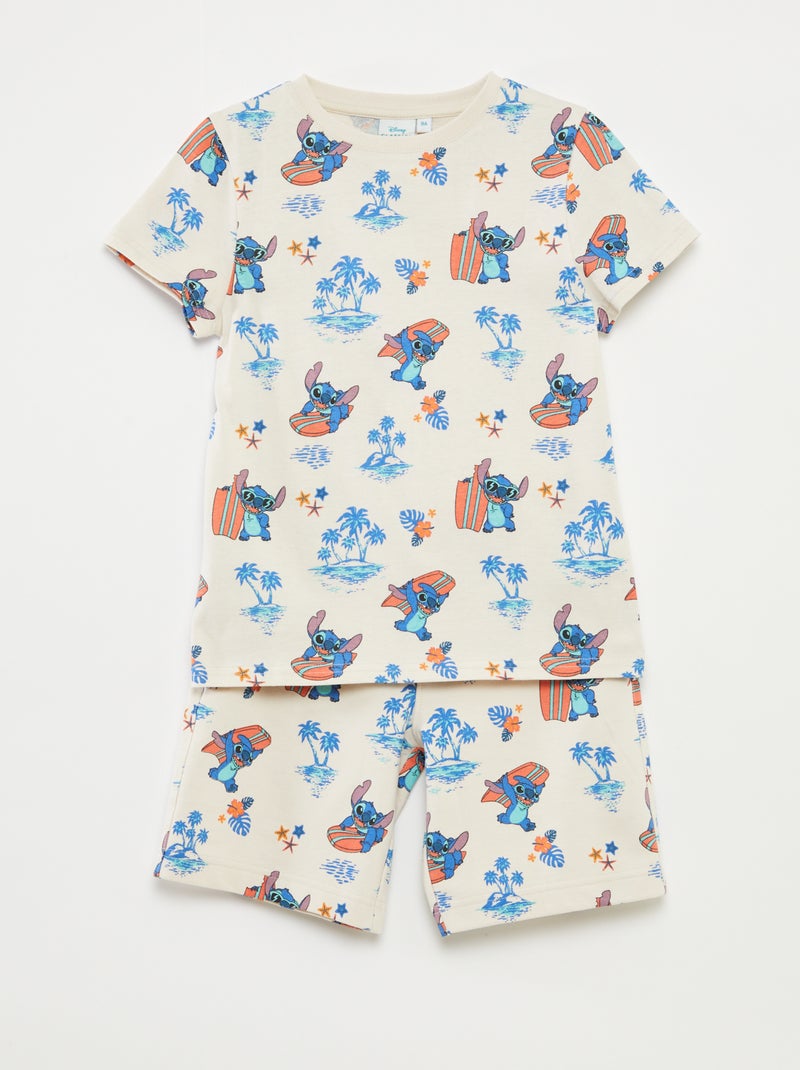 Conjunto de camiseta + bermudas 'Disney' - 2 piezas Beige - Kiabi