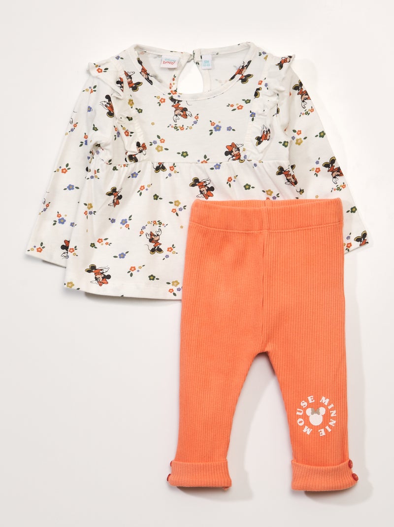 Conjunto de camiseta + body BEIGE - Kiabi