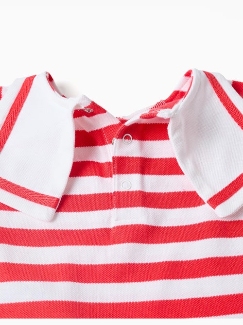 Conjunto de camiseta + cubrepañal de algodón y a rayas - Kiabi Conjunto de camiseta + cubrepañal de algodón y a rayas - Kiabi
