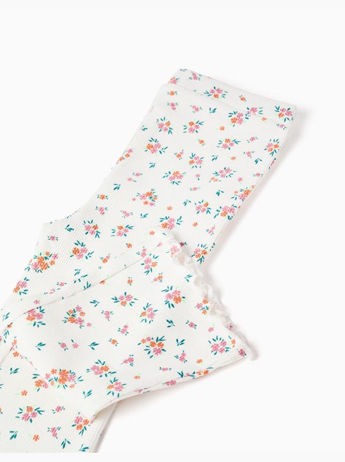 Conjunto de camiseta de algodón y pantalón acanalado - Kiabi Conjunto de camiseta de algodón y pantalón acanalado - Kiabi