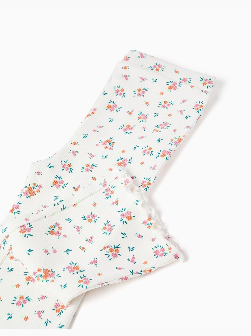 Conjunto de camiseta de algodón y pantalón acanalado Salmón - Kiabi