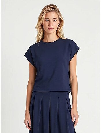 Conjunto de camiseta de jersey de algodón y falda midi istanbul