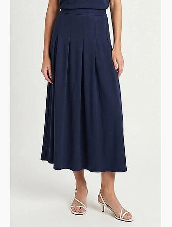 Conjunto de camiseta de jersey de algodón y falda midi istanbul