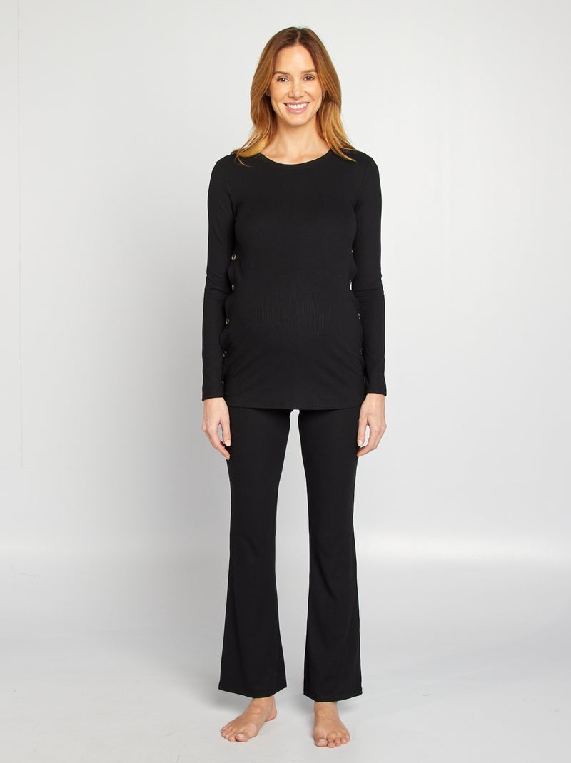 Conjunto de camiseta de lactancia + pantalón  - 2 piezas negro - Kiabi