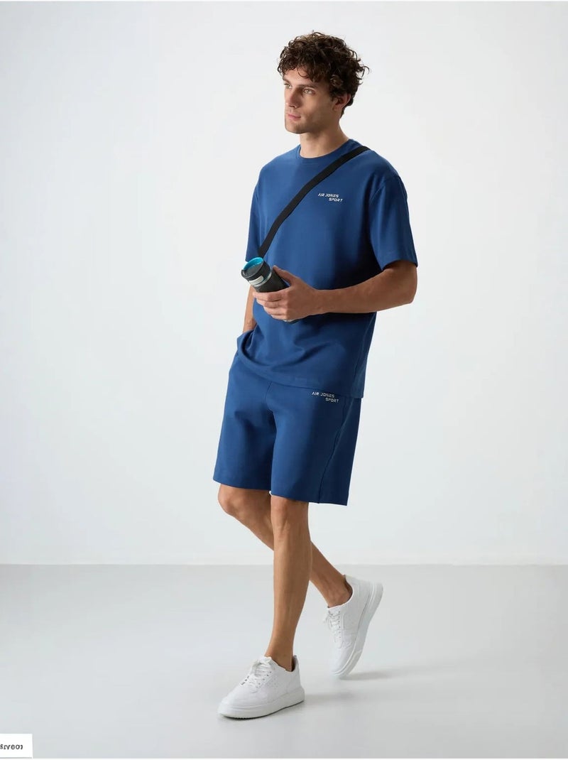 Conjunto de camiseta de manga corta oversize y shorts tommy Azul - Kiabi