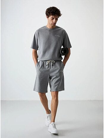 Conjunto de camiseta de manga corta oversize y shorts tommy