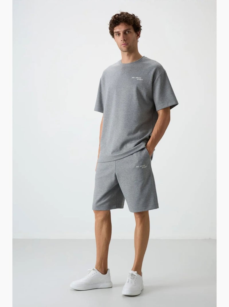 Conjunto de camiseta de manga corta oversize y shorts tommy Gris - Kiabi