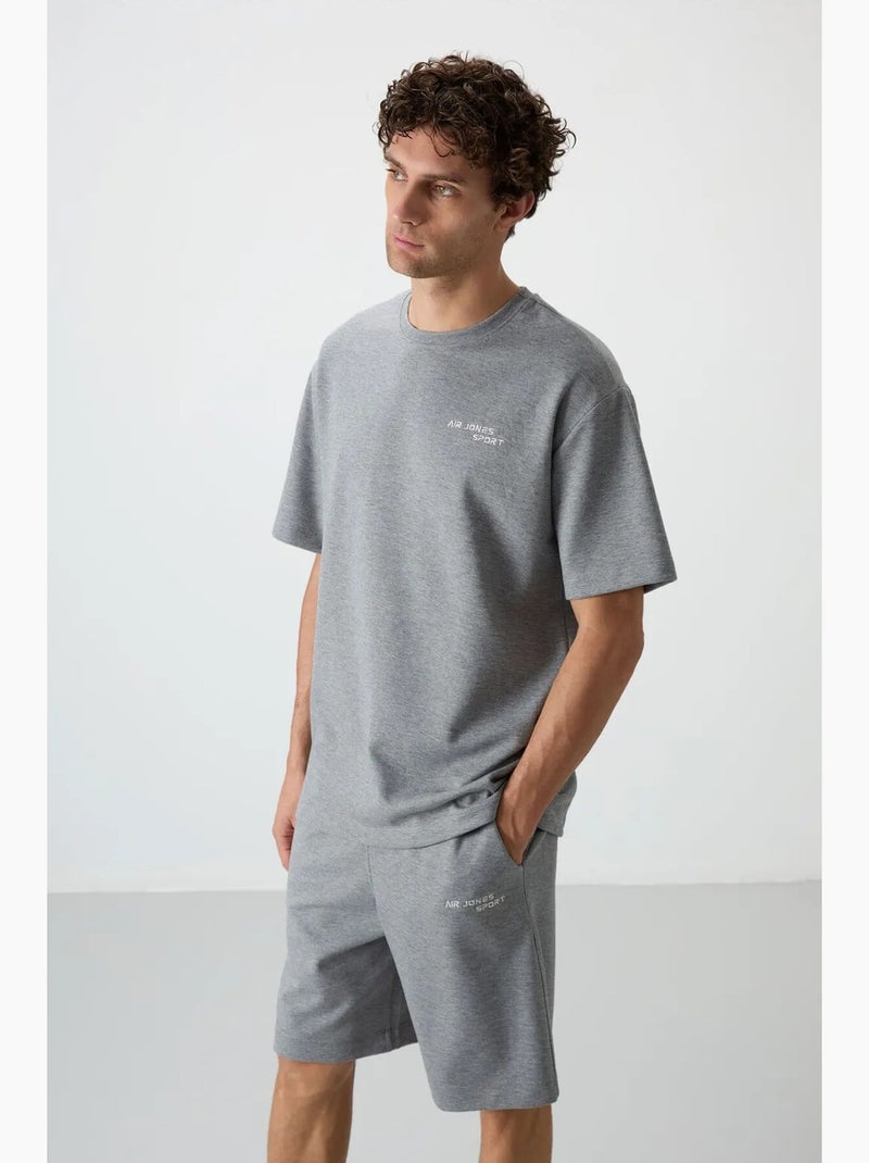 Conjunto de camiseta de manga corta oversize y shorts tommy Gris - Kiabi