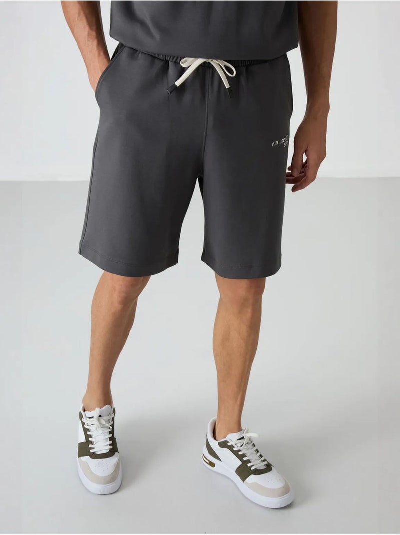 Conjunto de camiseta de manga corta oversize y shorts tommy Gris negro - Kiabi