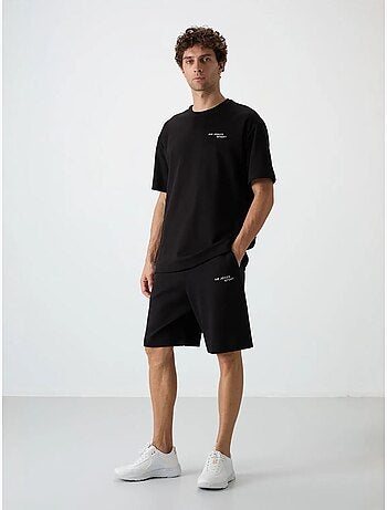 Conjunto de camiseta de manga corta oversize y shorts tommy