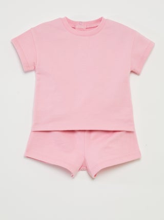 Conjunto de camiseta de manga corta + short - 2 piezas