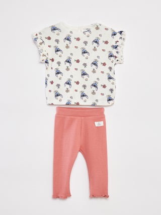Conjunto de camiseta de punto + legging 'Disney' - 2 piezas