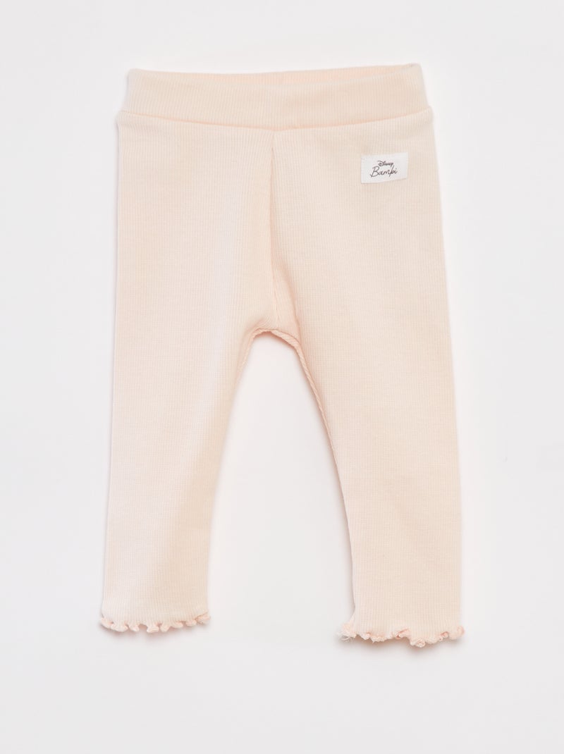 Conjunto de camiseta de punto + legging 'Disney' - 2 piezas ROSA - Kiabi