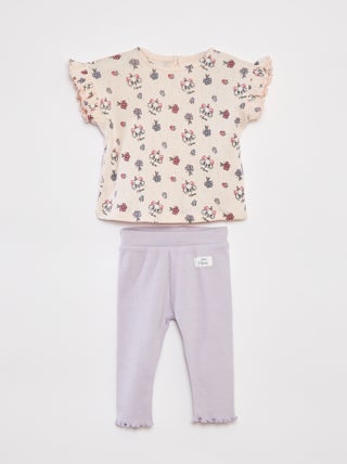 Conjunto de camiseta de punto + legging 'Disney' - 2 piezas
