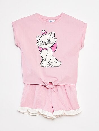Conjunto de camiseta larga + pantalón corto 'Stitch'