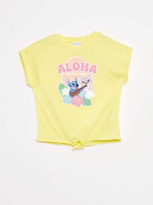 Conjunto de camiseta larga + pantalón corto 'Stitch' - Kiabi