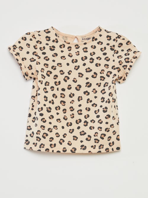 Conjunto de camiseta + legging de canalé - 2 piezas - Kiabi