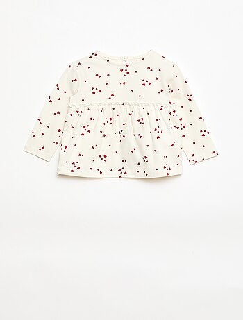 Conjunto de camiseta + legging de canalé - 2 piezas