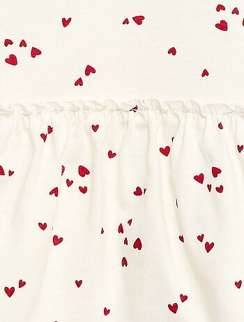 Conjunto de camiseta + legging de canalé - 2 piezas