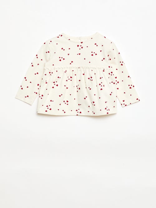 Conjunto de camiseta + legging de canalé - 2 piezas - Kiabi