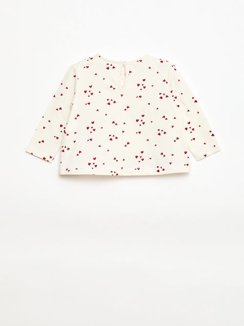 Conjunto de camiseta + legging de canalé - 2 piezas - Kiabi