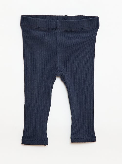 Conjunto de camiseta + legging de canalé - 2 piezas - Kiabi