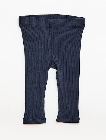 Conjunto de camiseta + legging de canalé - 2 piezas