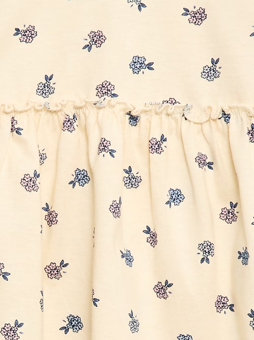 Conjunto de camiseta + legging de canalé - 2 piezas - Kiabi