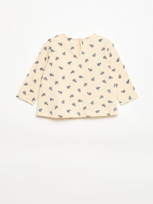 Conjunto de camiseta + legging de canalé - 2 piezas - Kiabi