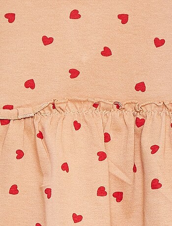 Conjunto de camiseta + legging de canalé - 2 piezas