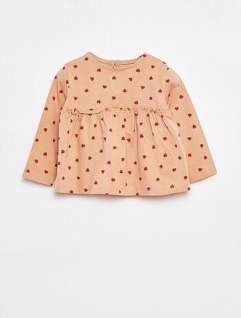 Conjunto de camiseta + legging de canalé - 2 piezas