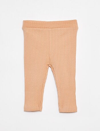 Conjunto de camiseta + legging de canalé - 2 piezas