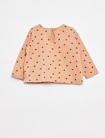 Conjunto de camiseta + legging de canalé - 2 piezas