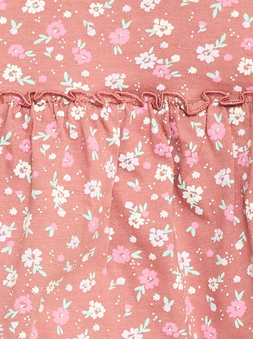 Conjunto de camiseta + legging de canalé - 2 piezas - Kiabi