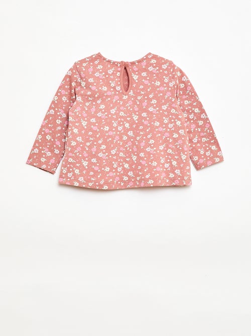 Conjunto de camiseta + legging de canalé - 2 piezas - Kiabi