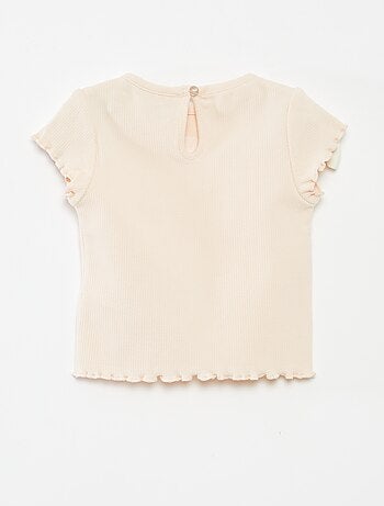 Conjunto de camiseta + legging de canalé 'Minnie' - Doble
